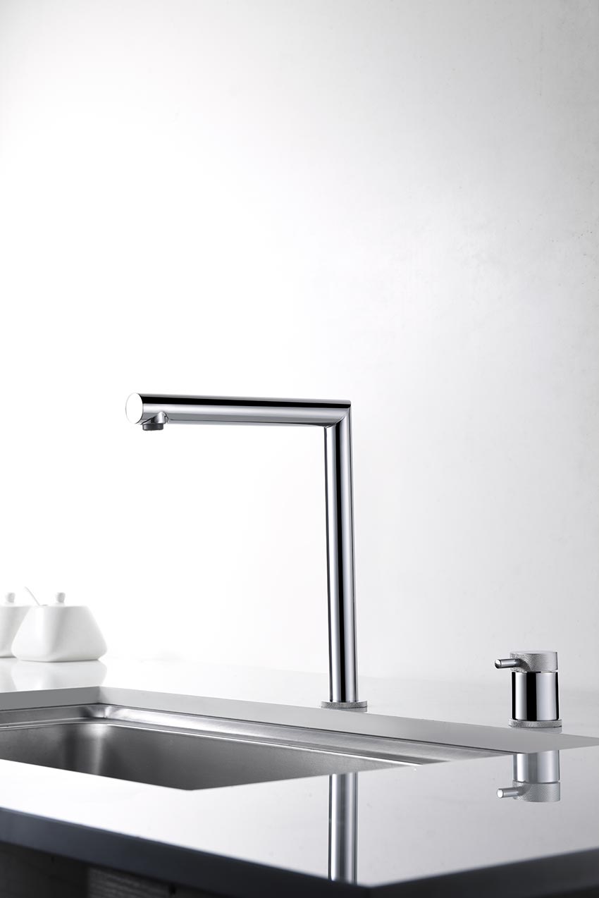 Robinet de cuisine à levier unique extractible chromé Imex Itaca