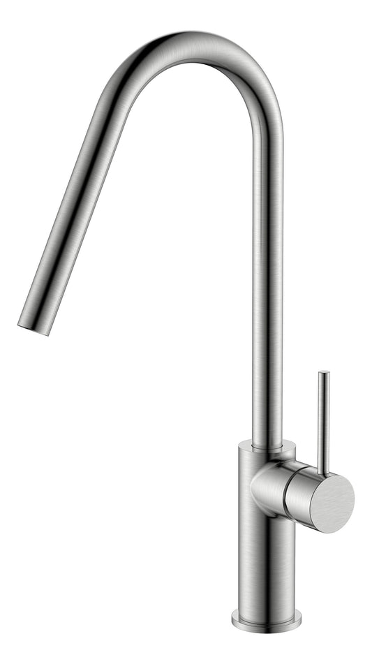 Imex Kenya Brushed Nickel Single-Handle Kitchen Faucet