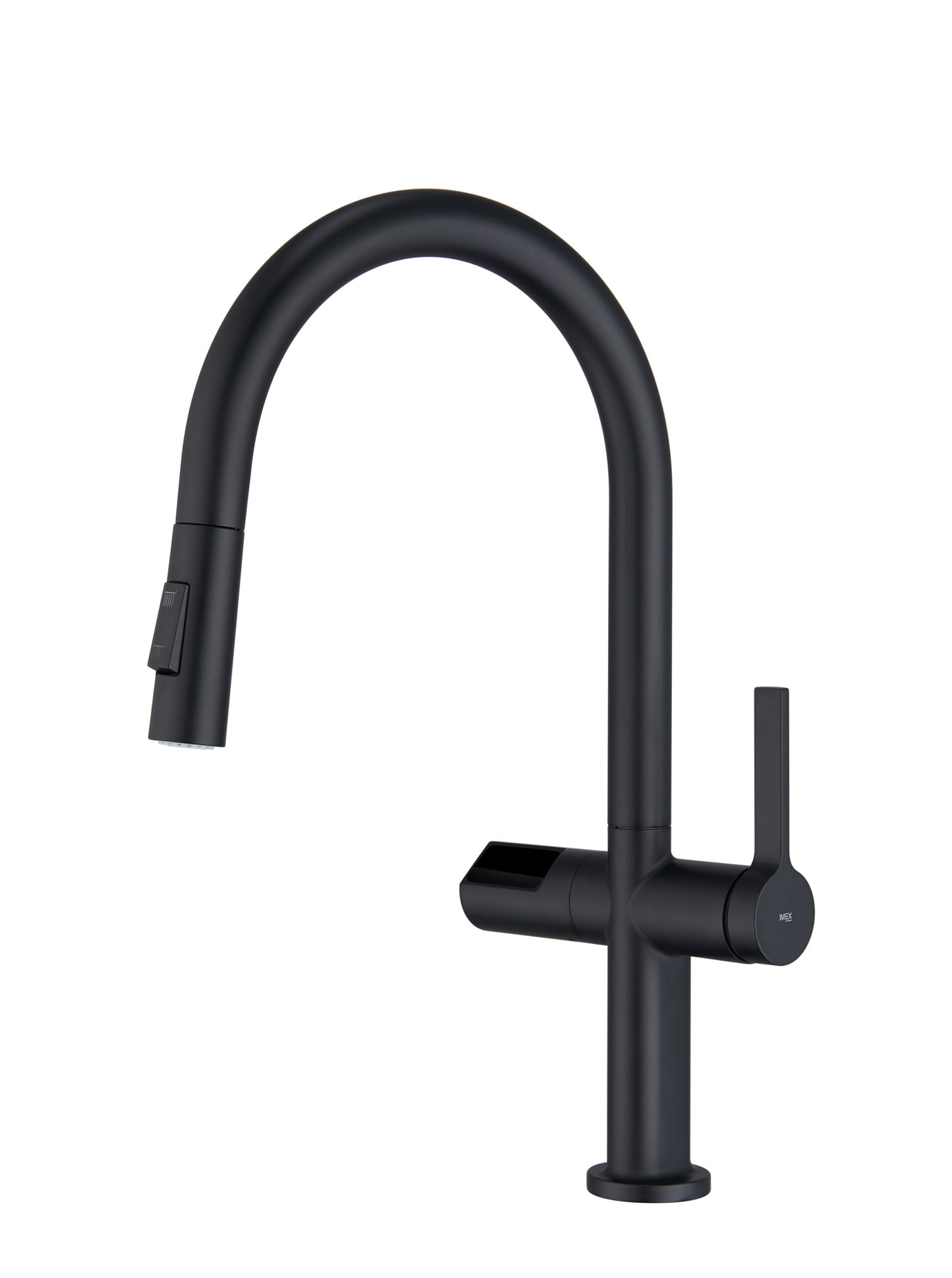 grifo cocina extraible Turin sensor negro mate