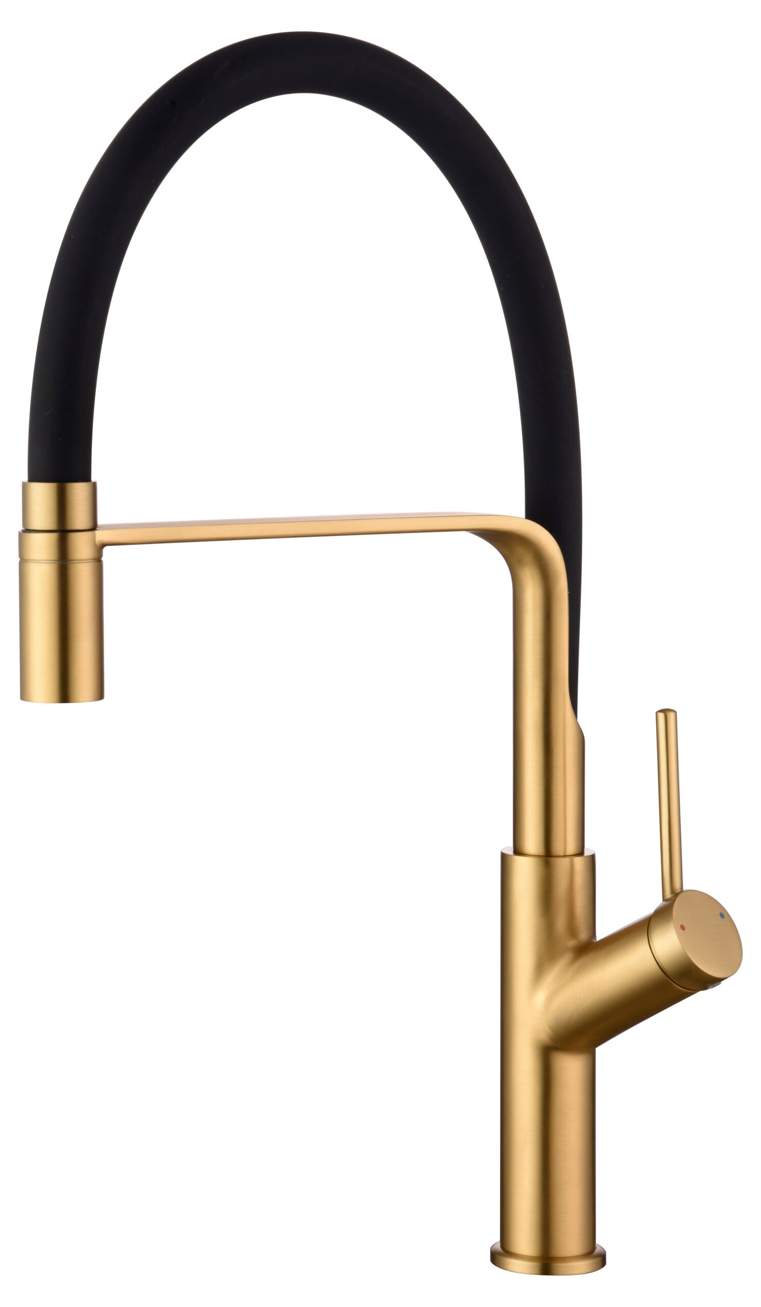 grifo cocina flexible Sena oro cepillado