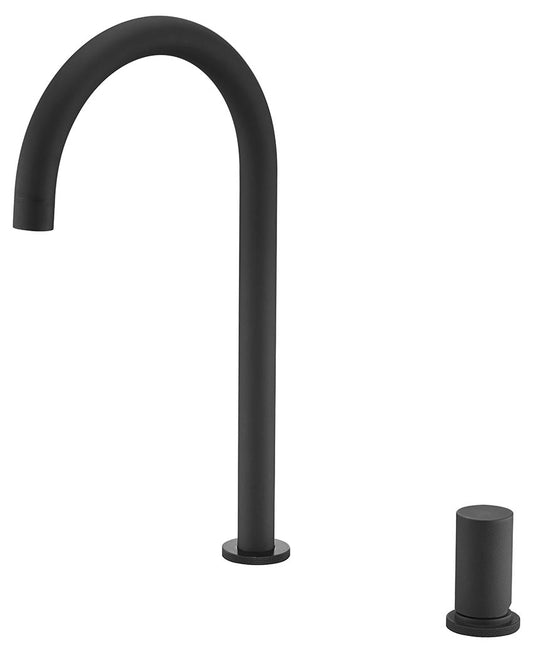 Imex Manacor matte black single-lever kitchen faucet