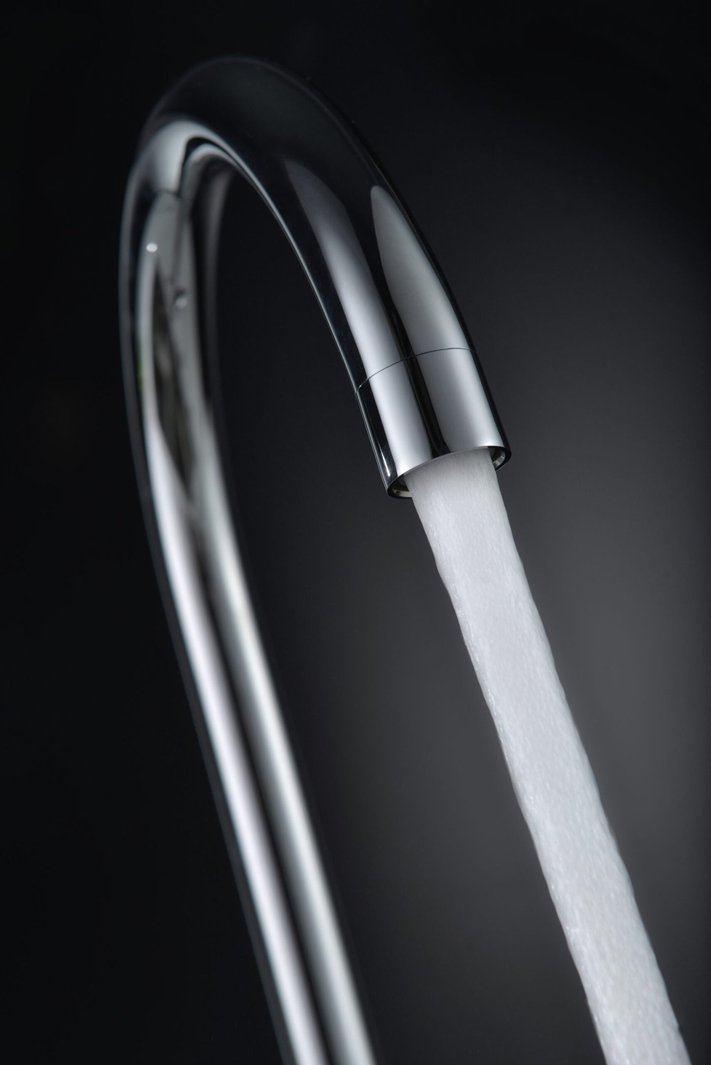 Lyon chrome single-lever kitchen faucet by Imex