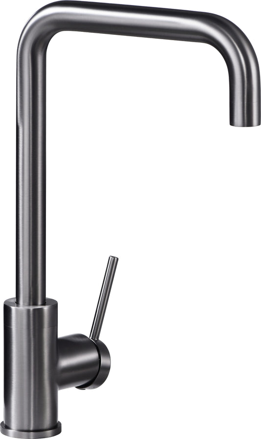 Loira black gun metal single-lever kitchen faucet by Imex