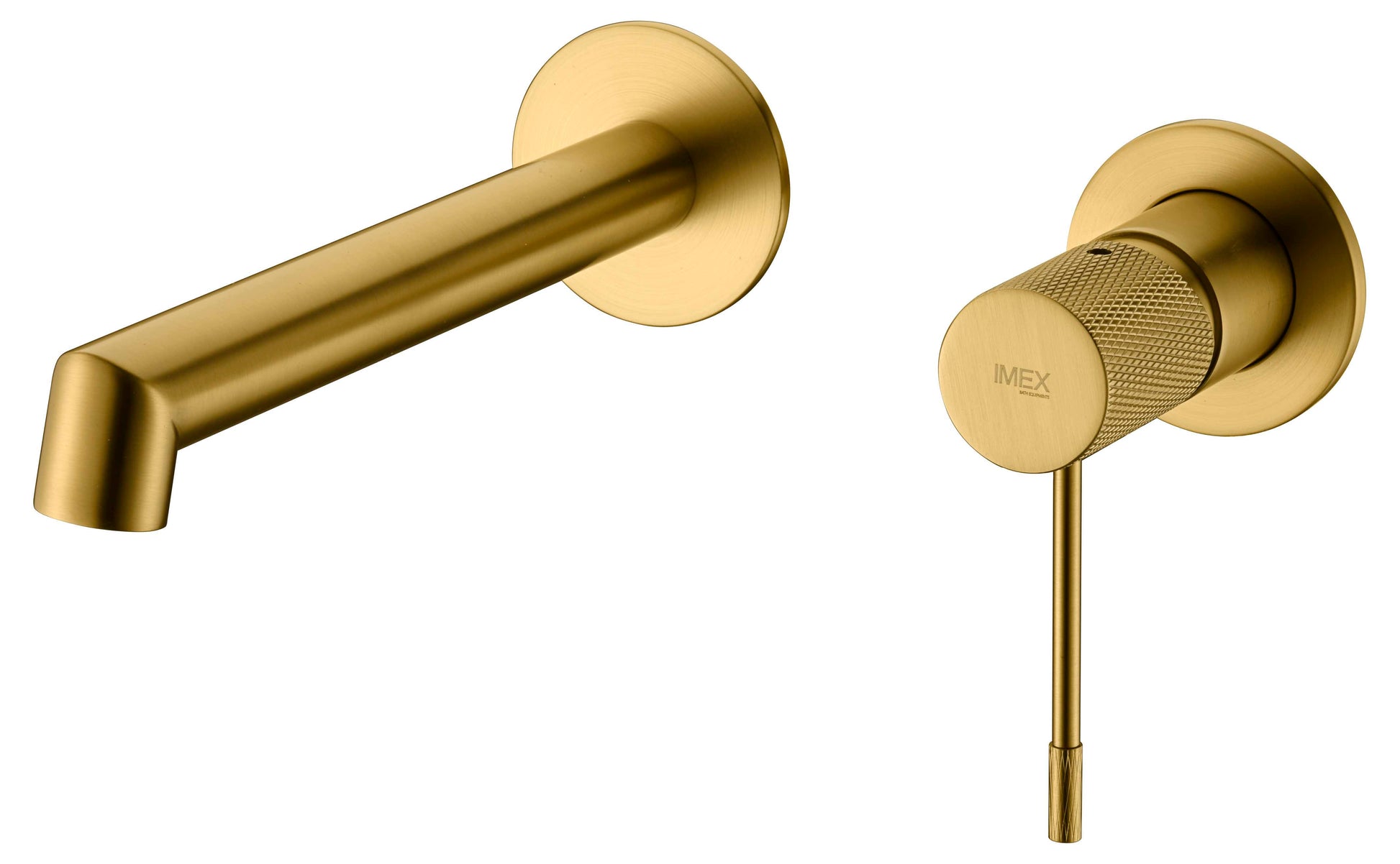 grifo empotrado Line oro cepillado