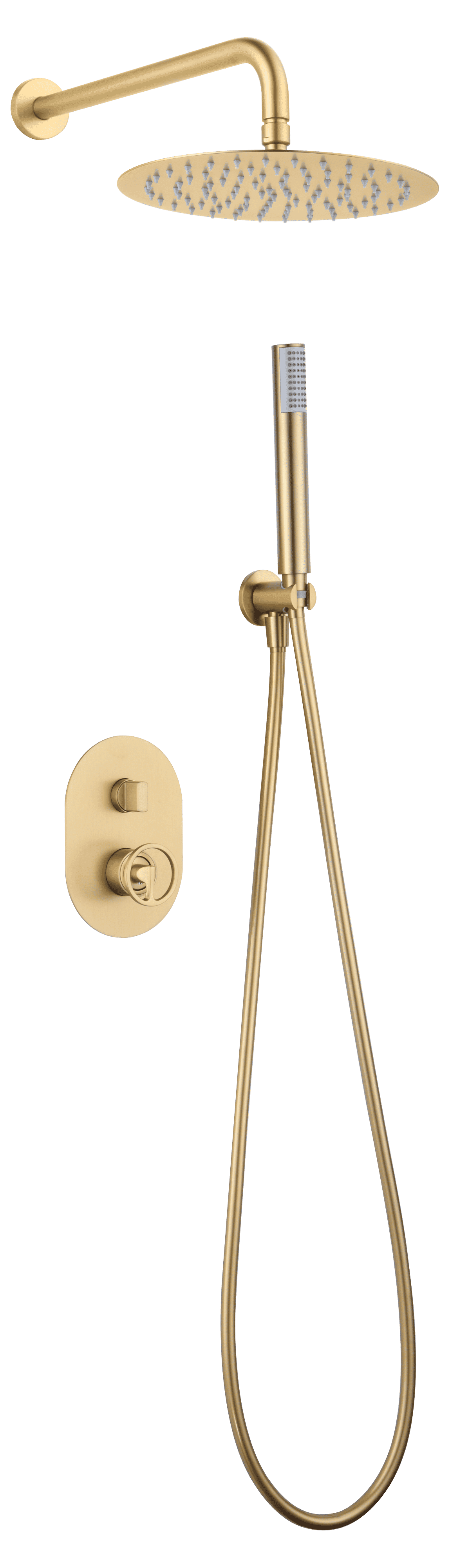 Olimpo Brushed Gold Concealed Shower Set - Imex | Premium Design