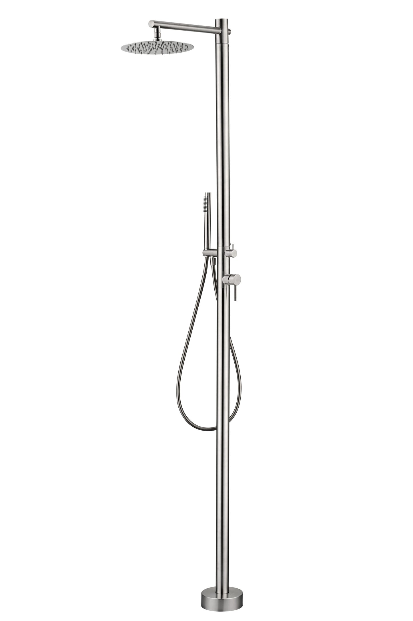 Kansas Outdoor Shower 316 Stainless Steel | Hot+Cold Mixer Tap | Poolimex