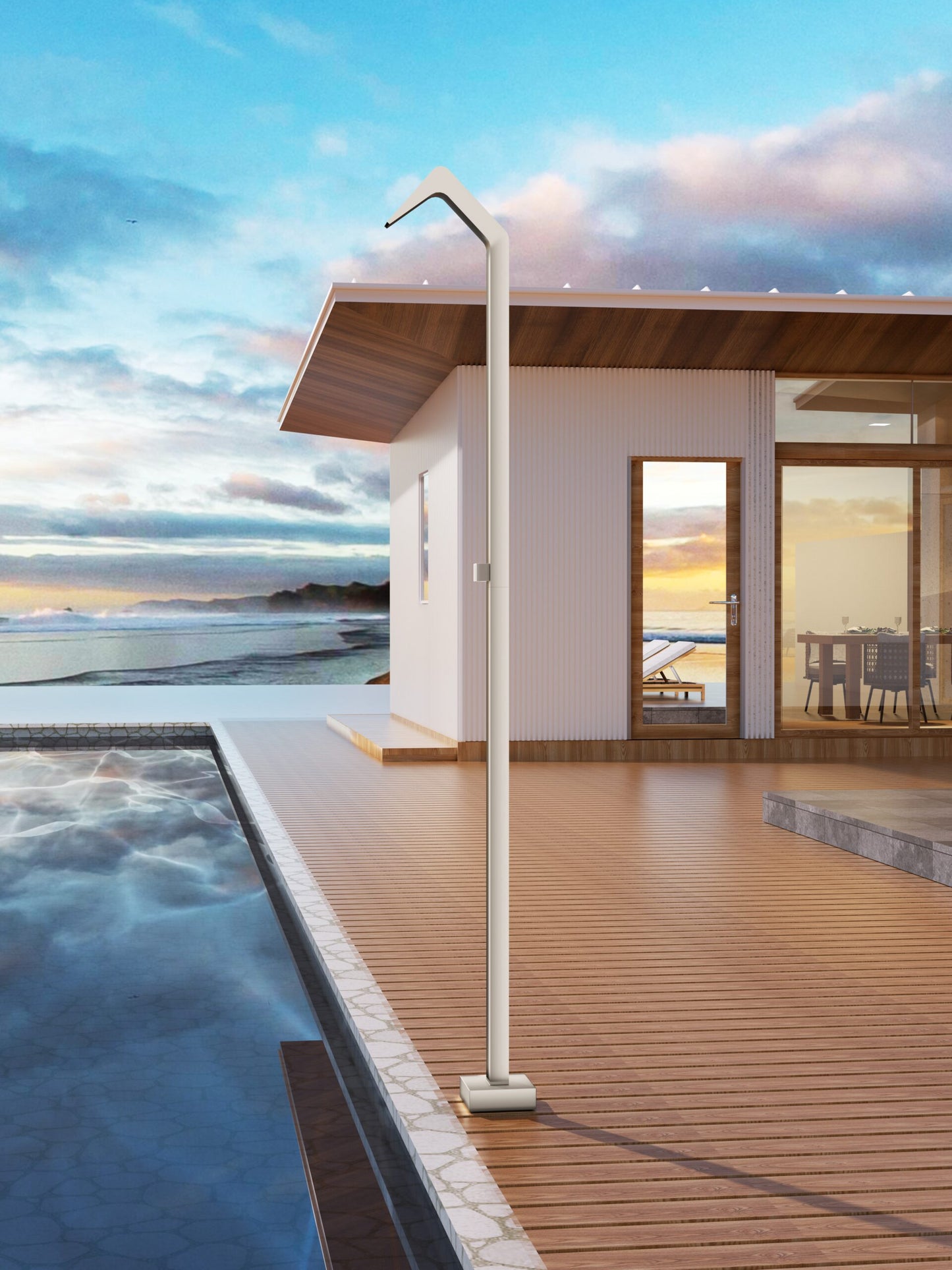Outdoor Shower Stainless Steel S.316 Niagara Series | Moka – Poolimex