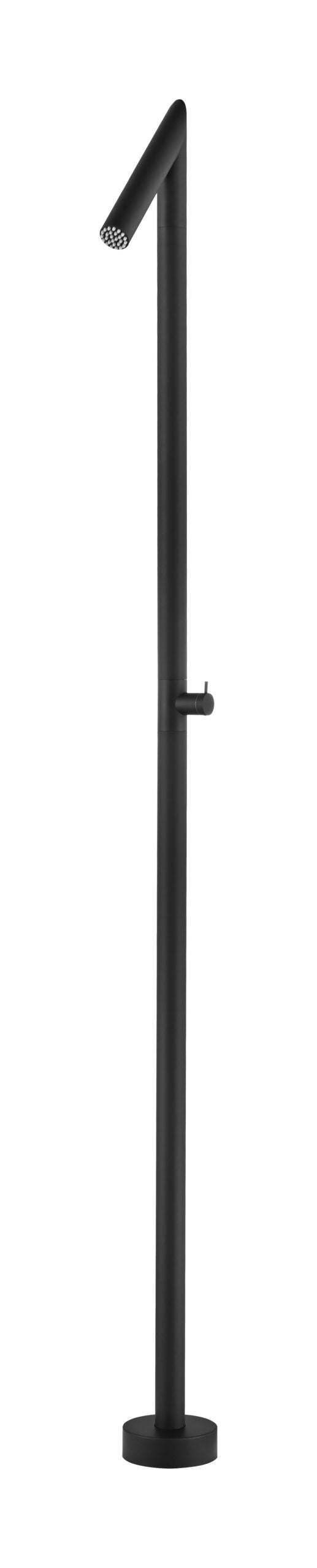 Ducha Exterior Acero Inox S.316 Serie Oklahoma | Negro Mate – Poolimex