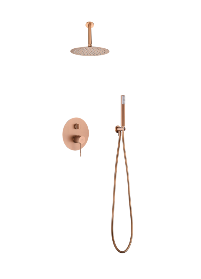 conjunto ducha empotrado Top oro rosa cepillado