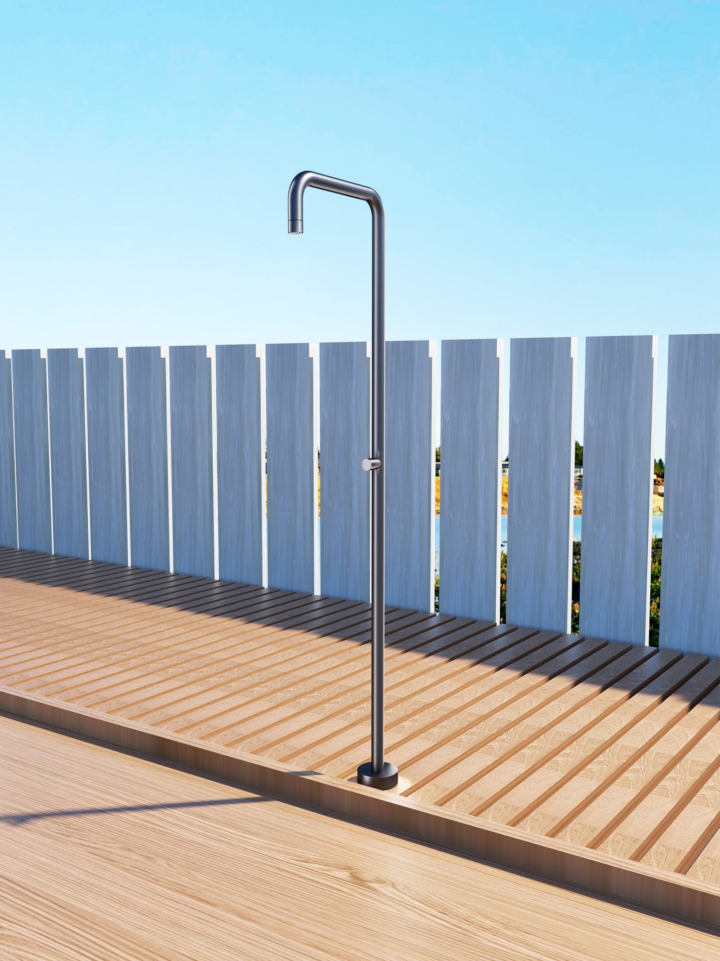 Outdoor Shower Stainless Steel 316 Utah Series | Cobalt Grey – Poolimex