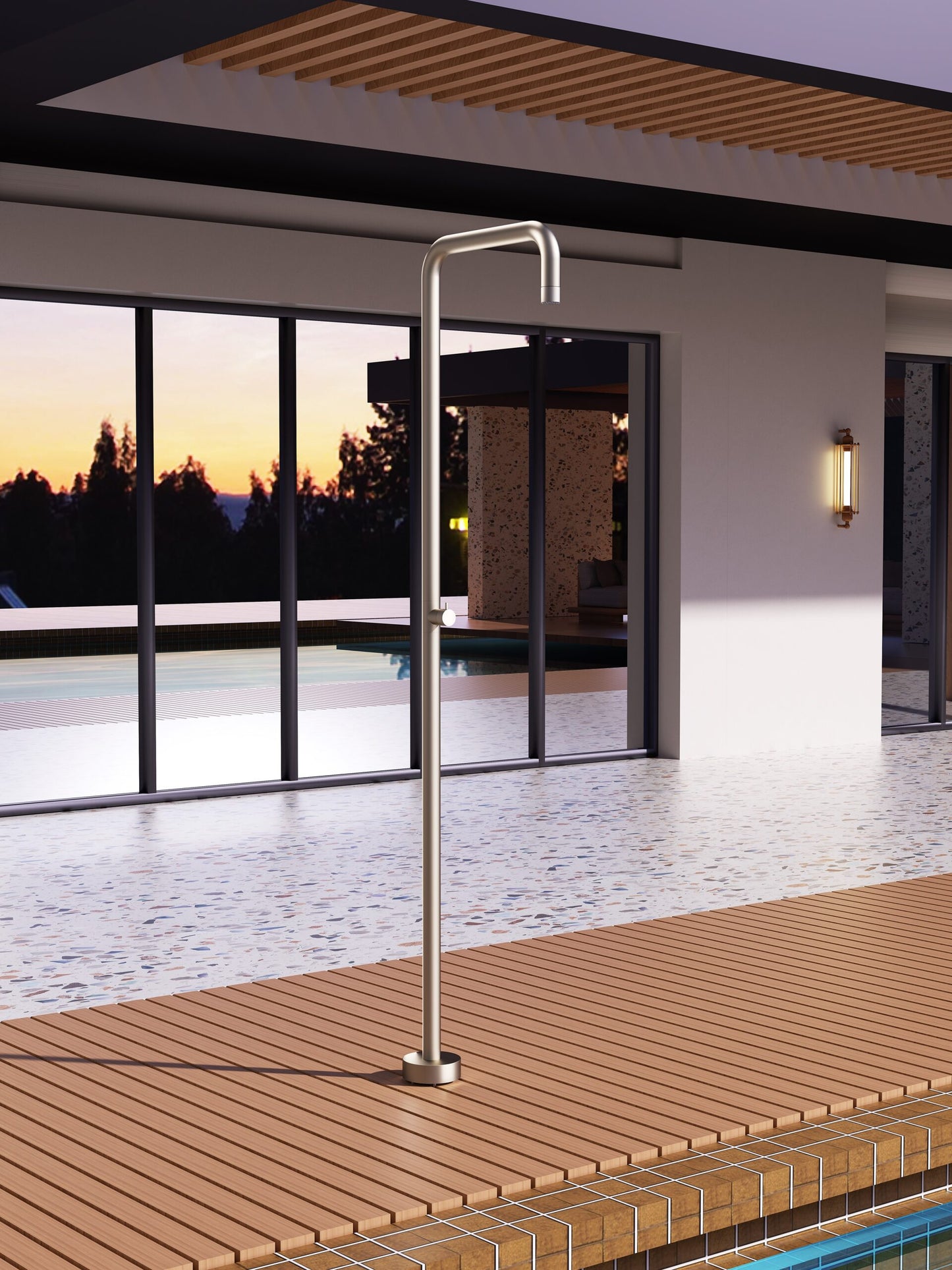 Outdoor Shower Stainless Steel 316 Utah Series | Moka – Poolimex