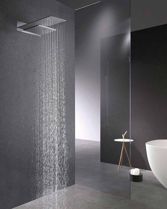 Conjunto ducha termostático empotrado cromado Rodas de Imex