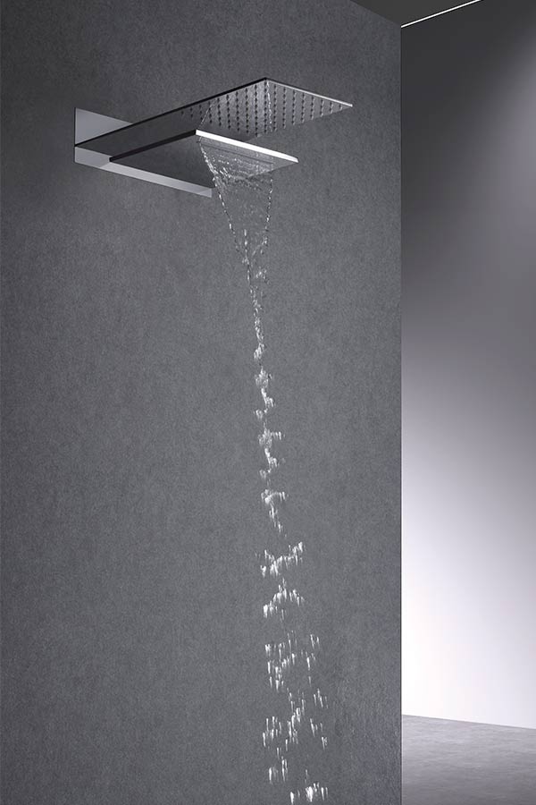 Conjunto ducha termostático empotrado cromado Rodas de Imex