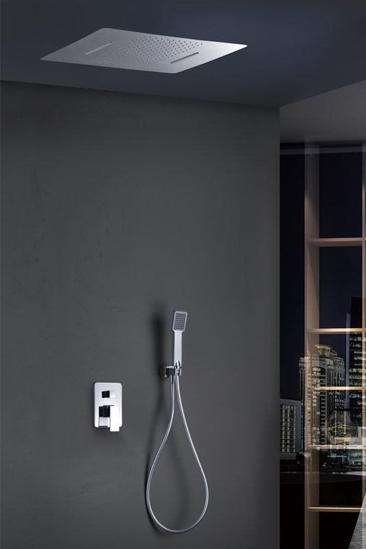 Conjunto ducha monomando empotrado con premarco cromado Sumatra de Imex