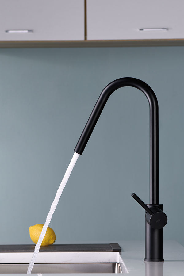 Imex Kenia matte black single-lever kitchen faucet