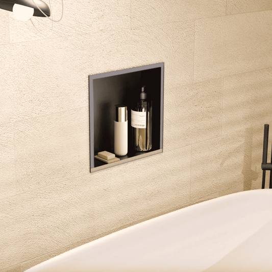 Hornacina Empotrada Cuadrada Atlantic 33x33cm - Acero Inoxidable Premium