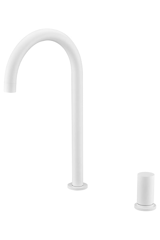 Imex Manacor matte white single-lever kitchen faucet