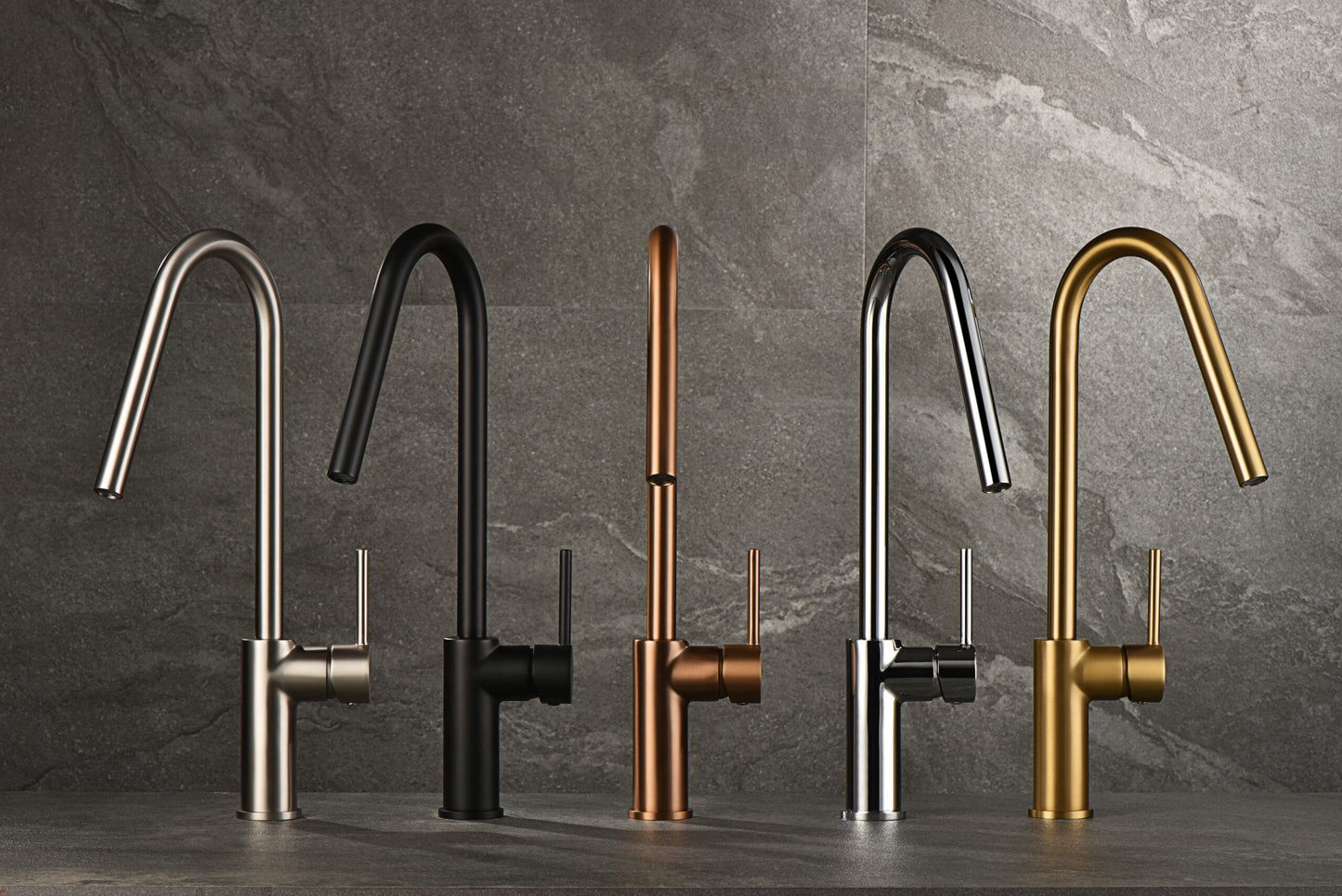 Imex Kenia matte black single-lever kitchen faucet