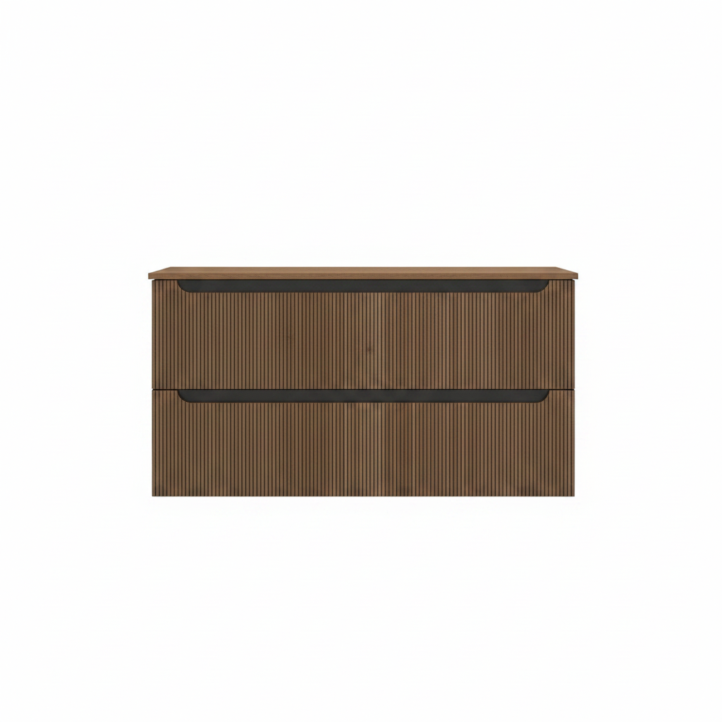 Mueble Auxiliar Kimono 2 Cajones - Roble Nuez