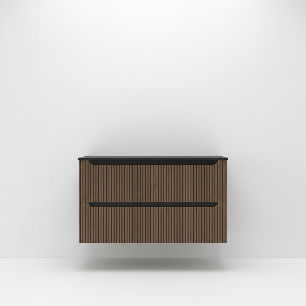 Mueble Auxiliar Kimono 2 Cajones - Roble Tobaco