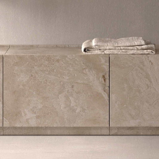 Mueble Halter a suelo con zócalo, vista del modelo