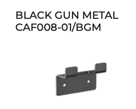 Percha doble Serie Form acabado black gun metal - diseño minimalista