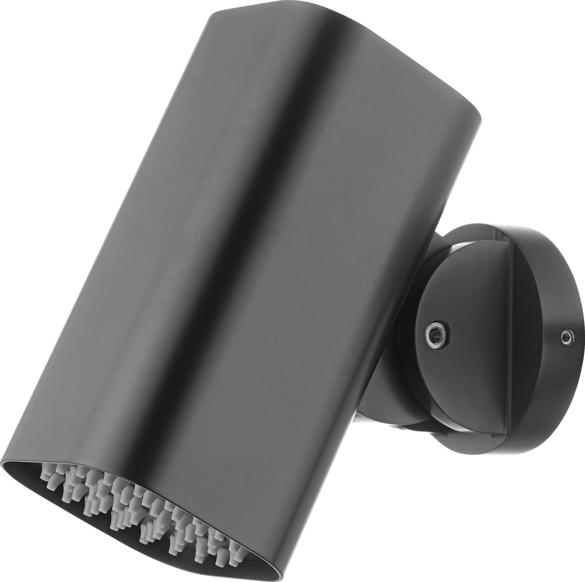 Rociador de pared cuadrado Tube black gun metal | Imex