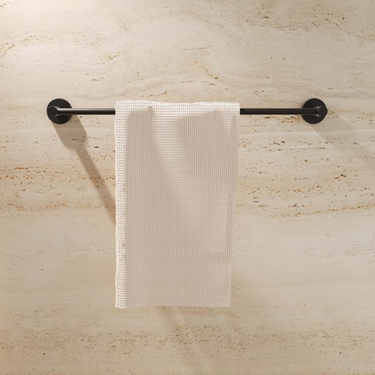 Toallero Essential 40cm negro mate