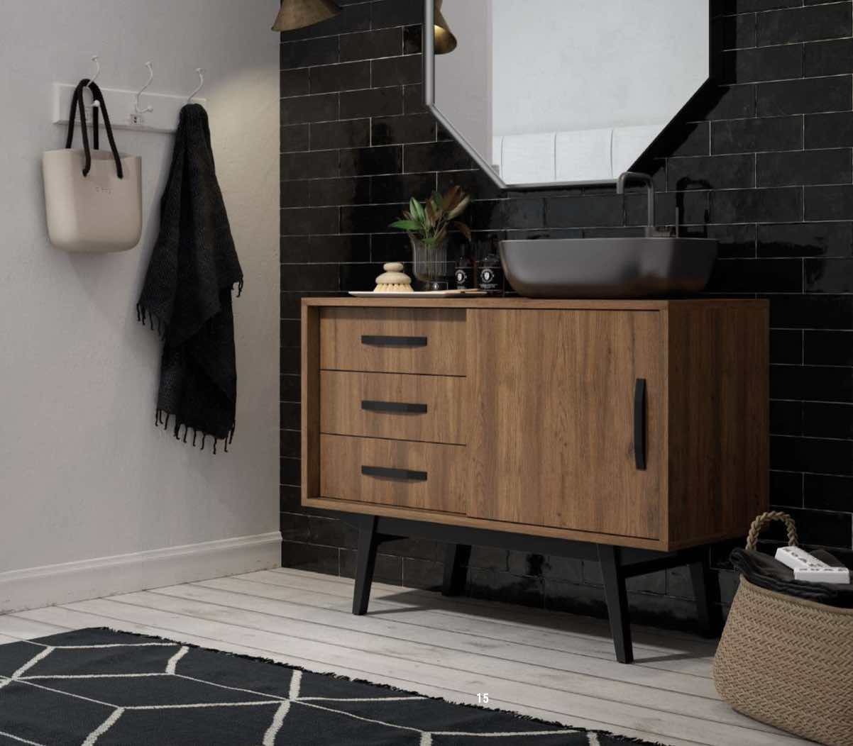 Velvet 1 puerta 3 cajones patas tiradores negros 