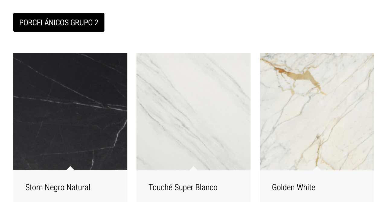 acabados Porcelanico gpo II encimera Obi