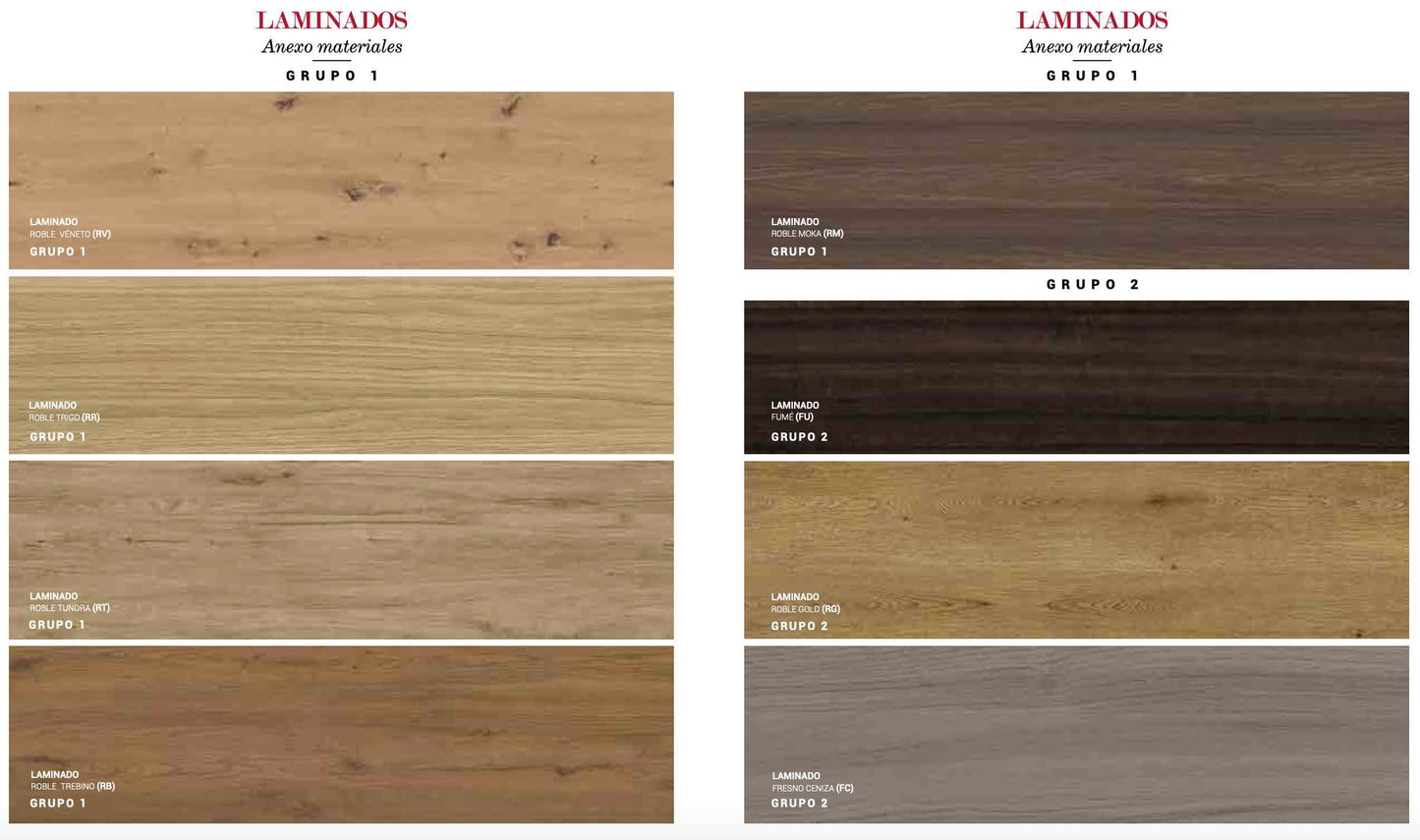 acabados laminados muebles Maderó