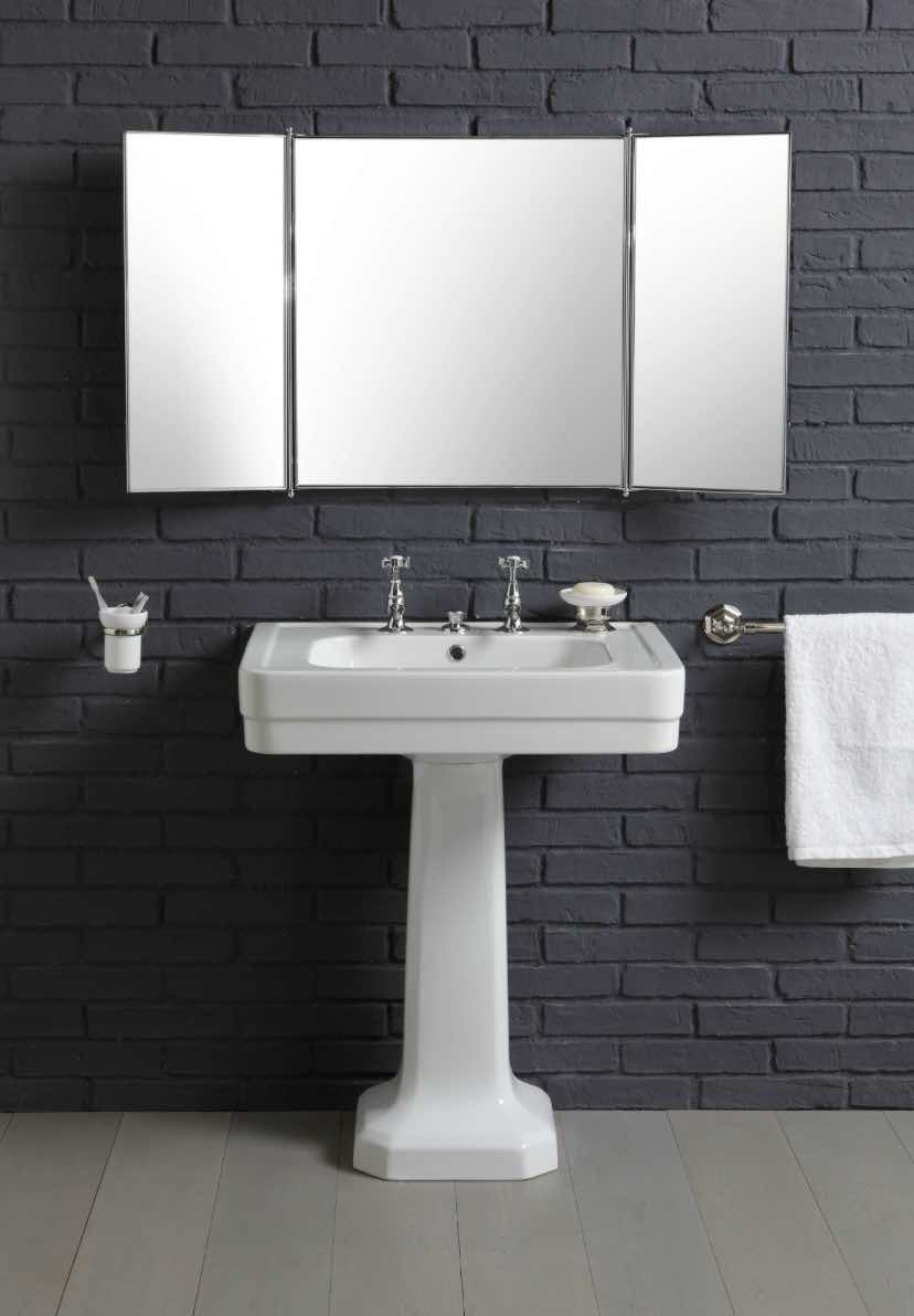 ambientación con lavabo clasico pedestal Provence900