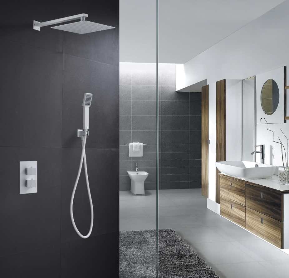 ambiente ducha empotrada Cies blanco mate