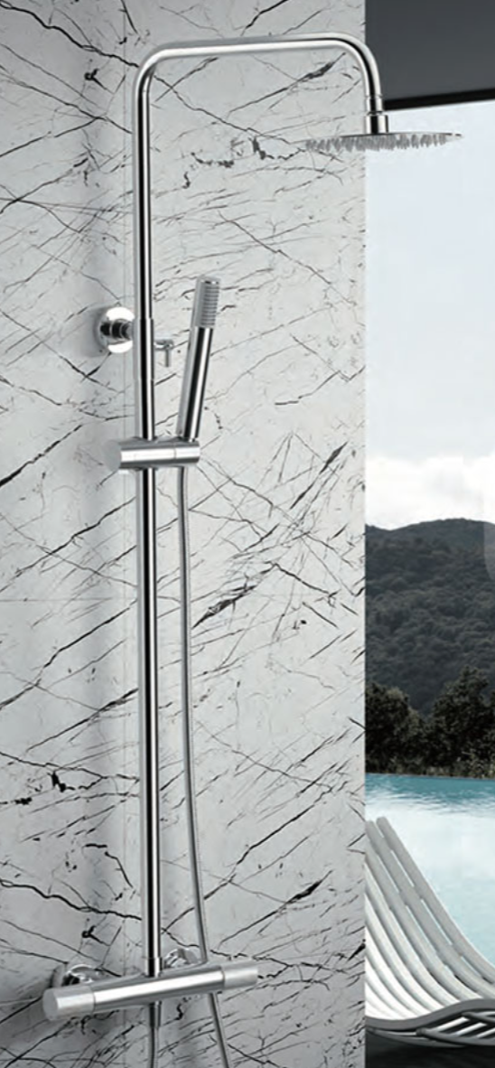 columna ducha termostatica Line cromada