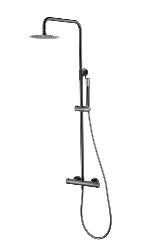 columna ducha termostatica Monza black gun metal