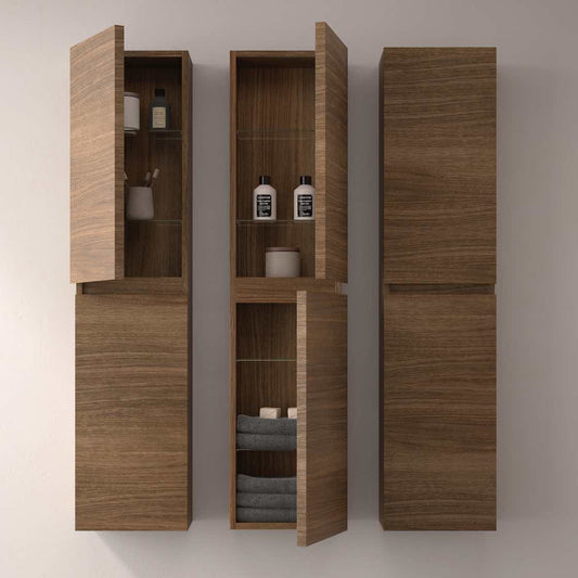 columna suspendida 2 puertas Leo Roble Tostado