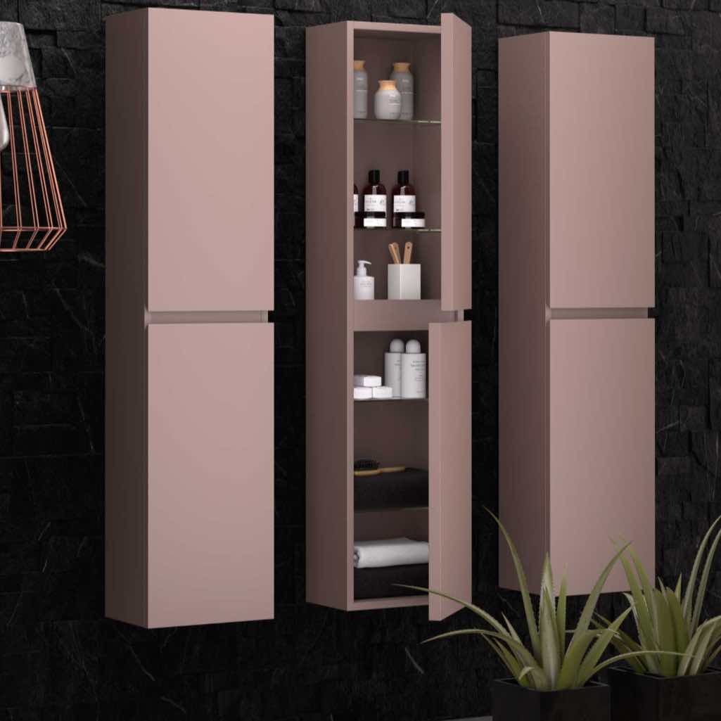 columna suspendida 2 puertas Leo lacada