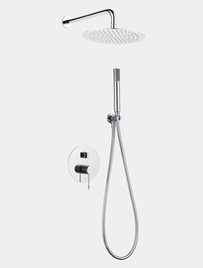 conjunto ducha empotrado Line cromado