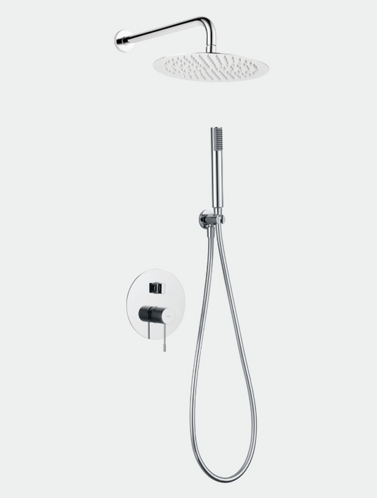 conjunto ducha empotrado Line cromado