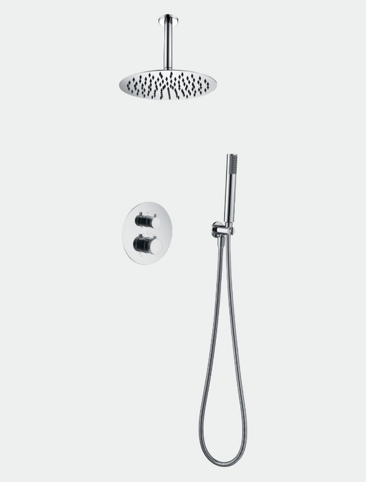 conjunto ducha empotrado termostatico Top cromado
