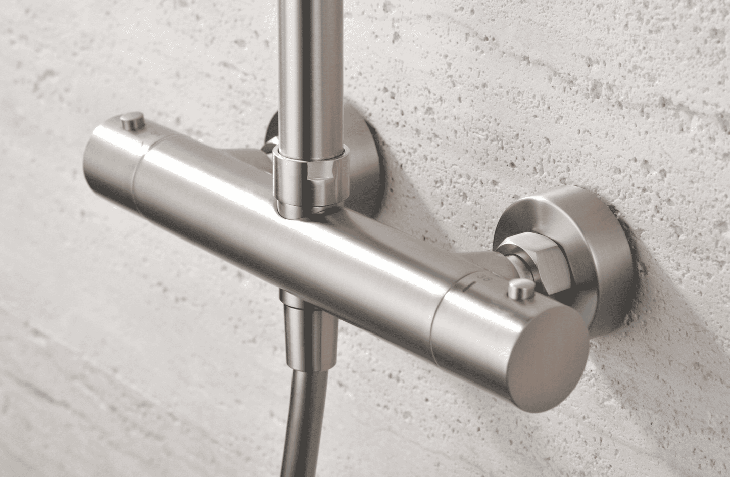 Monza Brushed Nickel Thermostatic Shower Bar - Imex | Precise Control