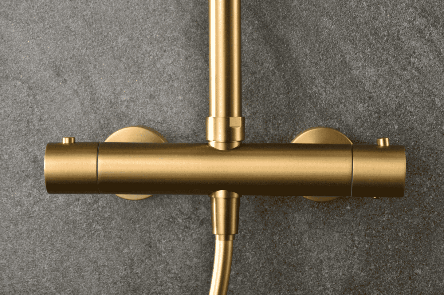 Monza Brushed Gold Thermostatic Shower Bar - Imex | Precise Control