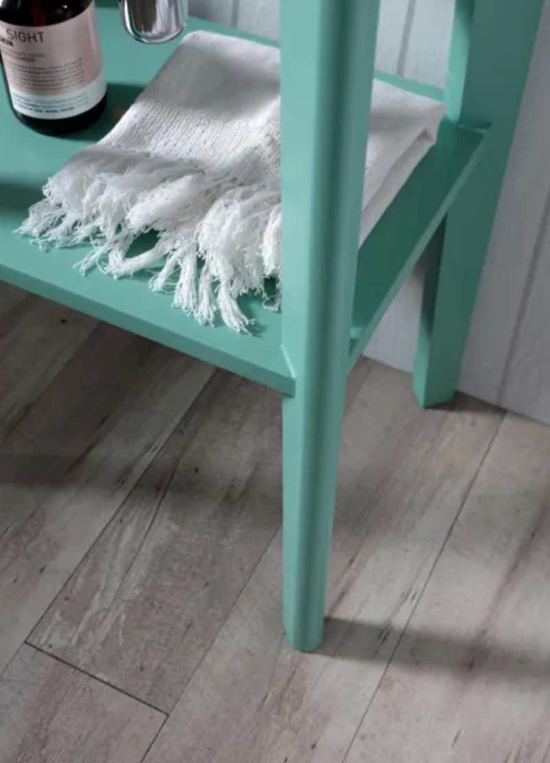 detalle mueble abierto Provence900 verde aqua