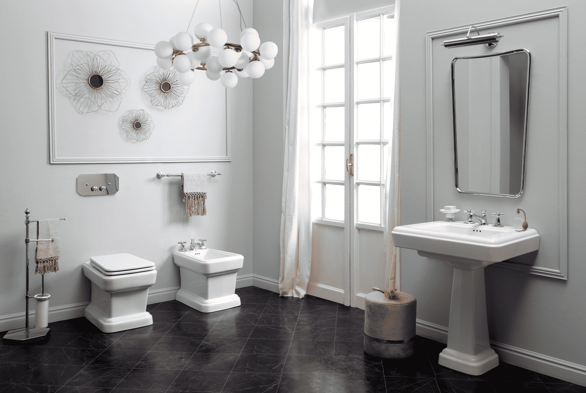 espejo trapezoidal Fifties ambiente