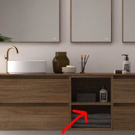 estanteria baja Leo en Roble Tostado