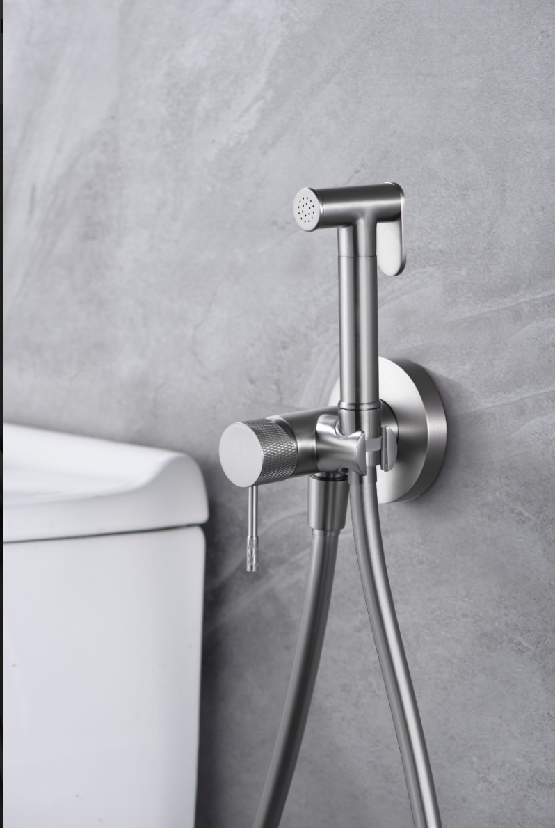 grifo bidet empotrado Line niquel cepillado