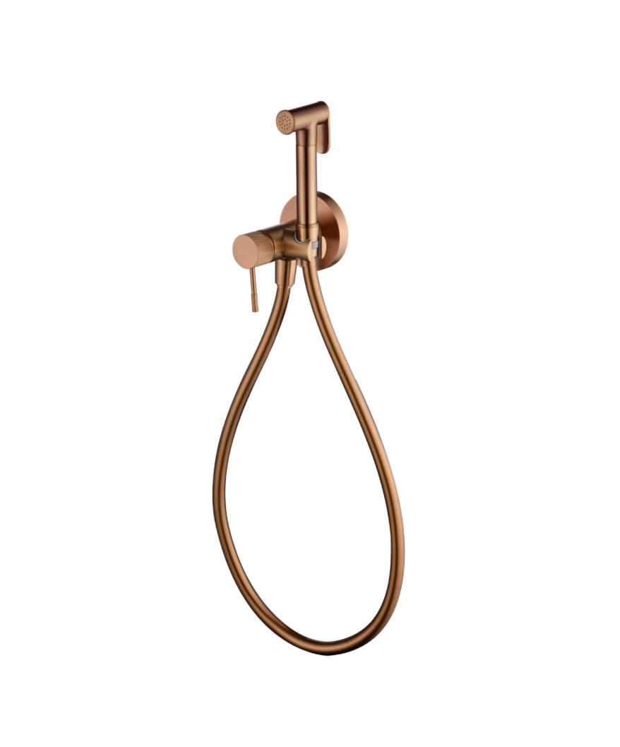  grifo bidet empotrado Line oro rosa cepillado