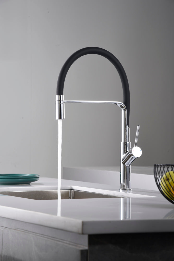 grifo cocina flexible Sena cromado
