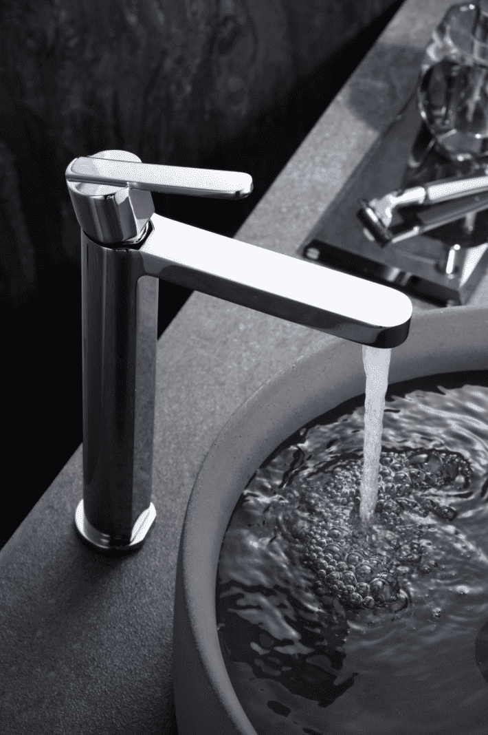 grifo lavabo alto Roma cromado