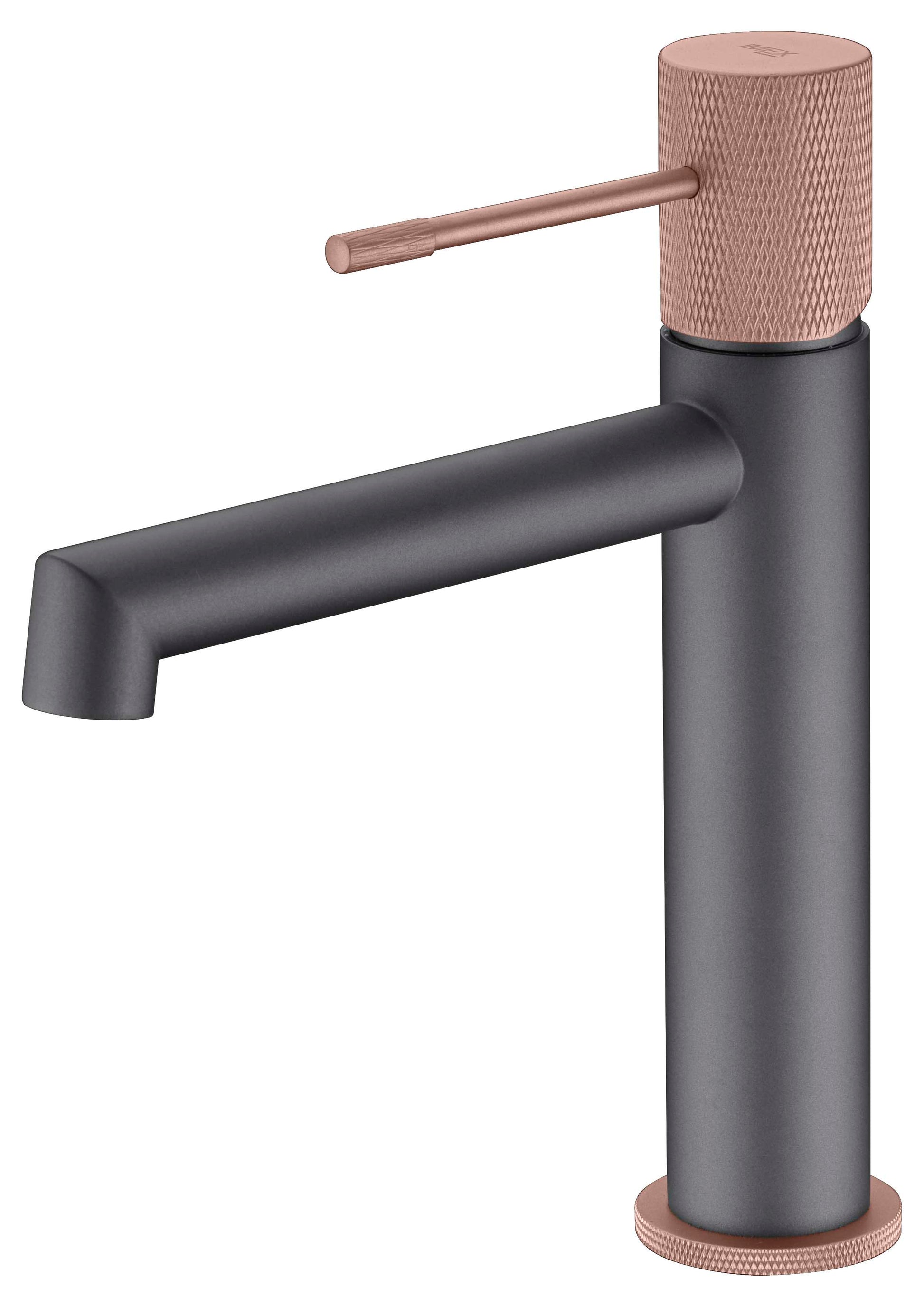 grifo monomando lavabo Line gris mate/champagne